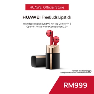 HUAWEI FreeBuds Lipstick Stainless Steel Wired Charging Case/Dual-Device Connection