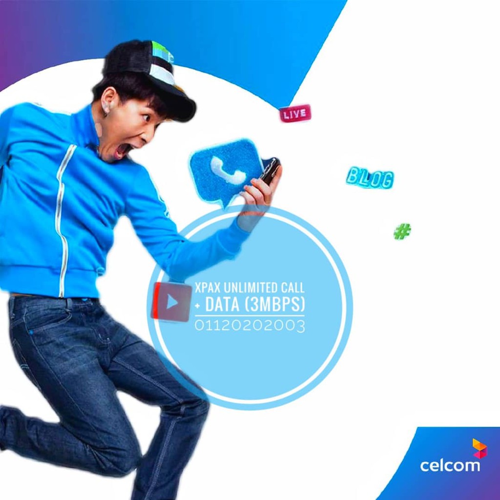 SIMKAD CELCOM XPAX RM35 UNLIMITED CALL DATA INTERNET ...