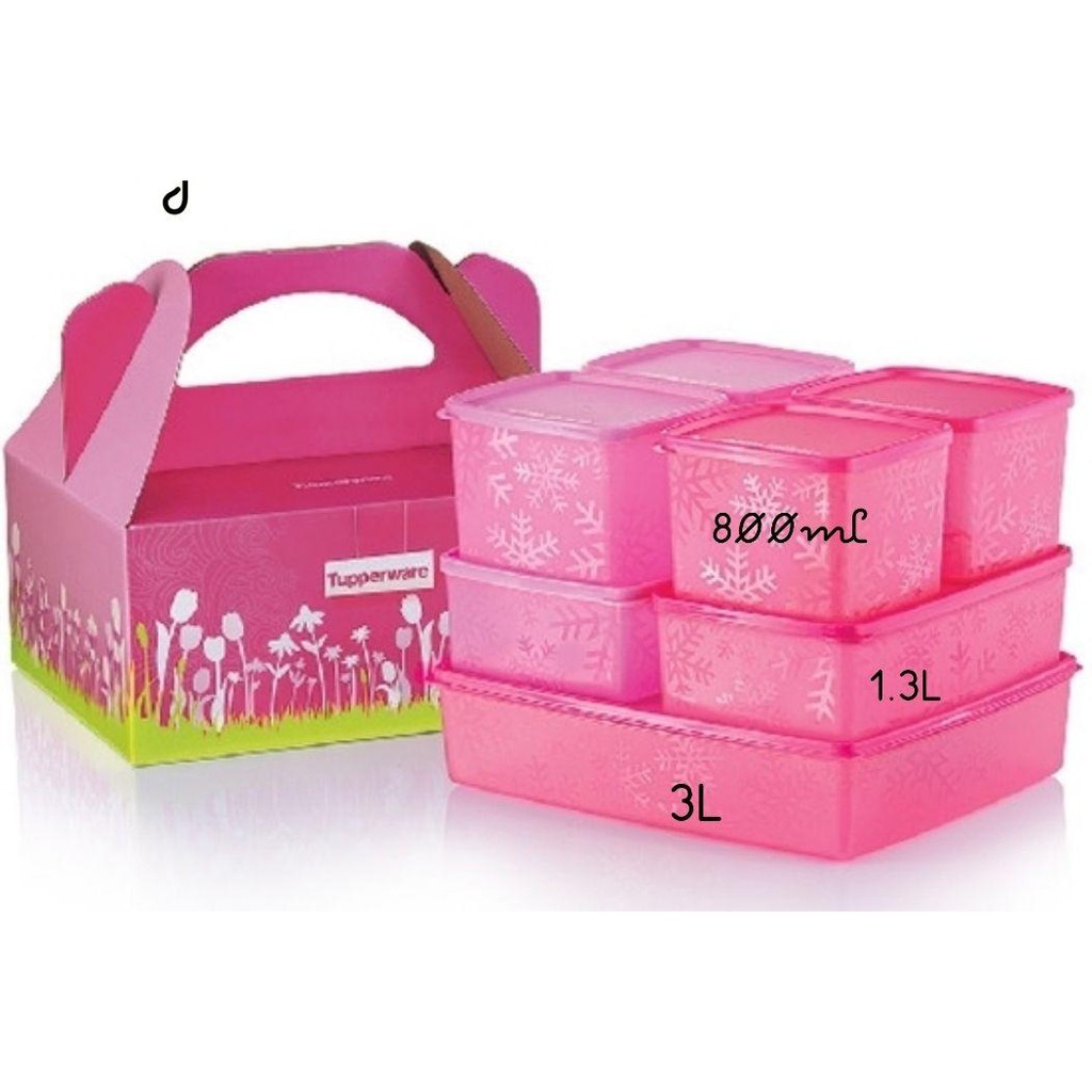 Bekas simpan makanan peti sejuk organizer container / TUPPERWARE Original murah / fridge food container / bekas tapau