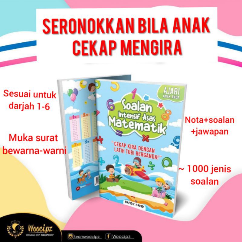 Buy 💥READY STOCKS💥Nak anak cekap mengira? Latih tubi matematik.Darjah 1