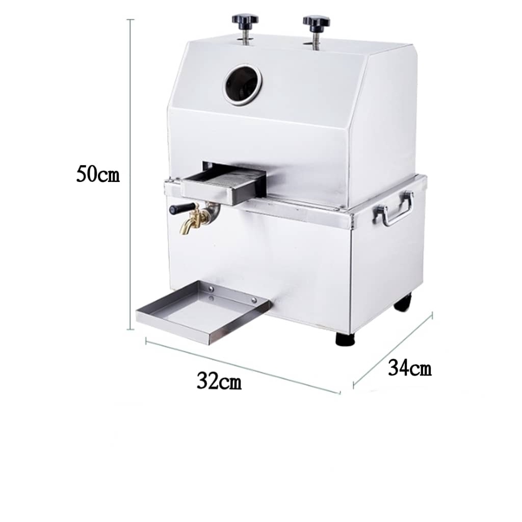 Shopping Commercial Sugarcane Press Stainless Steel Manual Sugarcane Machine Bagasse Juice Separate Mesin Tebu甘蔗机