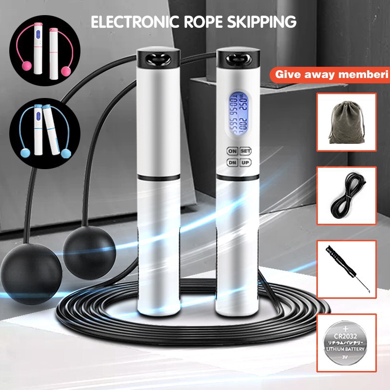 ZIG Digital Skipping Rope Digital tali lompat electronic counter jump
