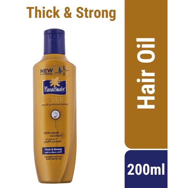 Parachute Gold Coconut Hair Oil -Thick & Strong 200ml | Shopee Malaysia