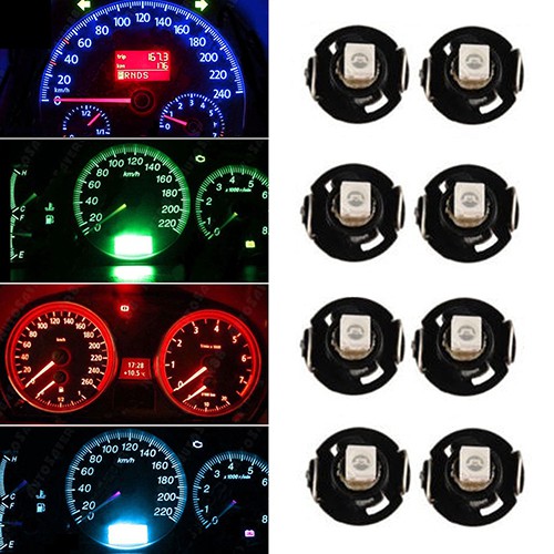 10 Pcs T4.2 12V LED Bulb Car Instrument Dashboard Meter Panel Lights ...