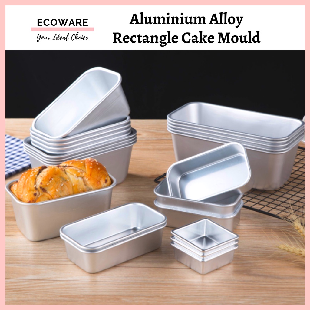 Aluminium Alloy Non Stick Rectangle Cake Mould Brownies Mould Bread Loaf Toast Mould Baking Mould Baking Tool