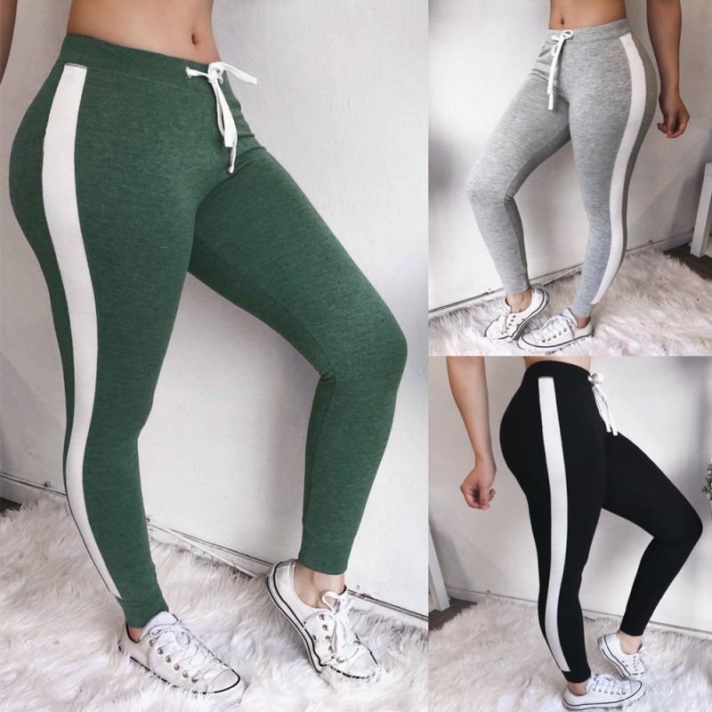 workout leggings with drawstring waist