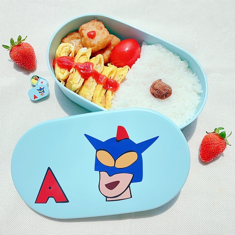 Ins Crayon Shinchan Tupperware lunchbox Cute Design Instagrammable