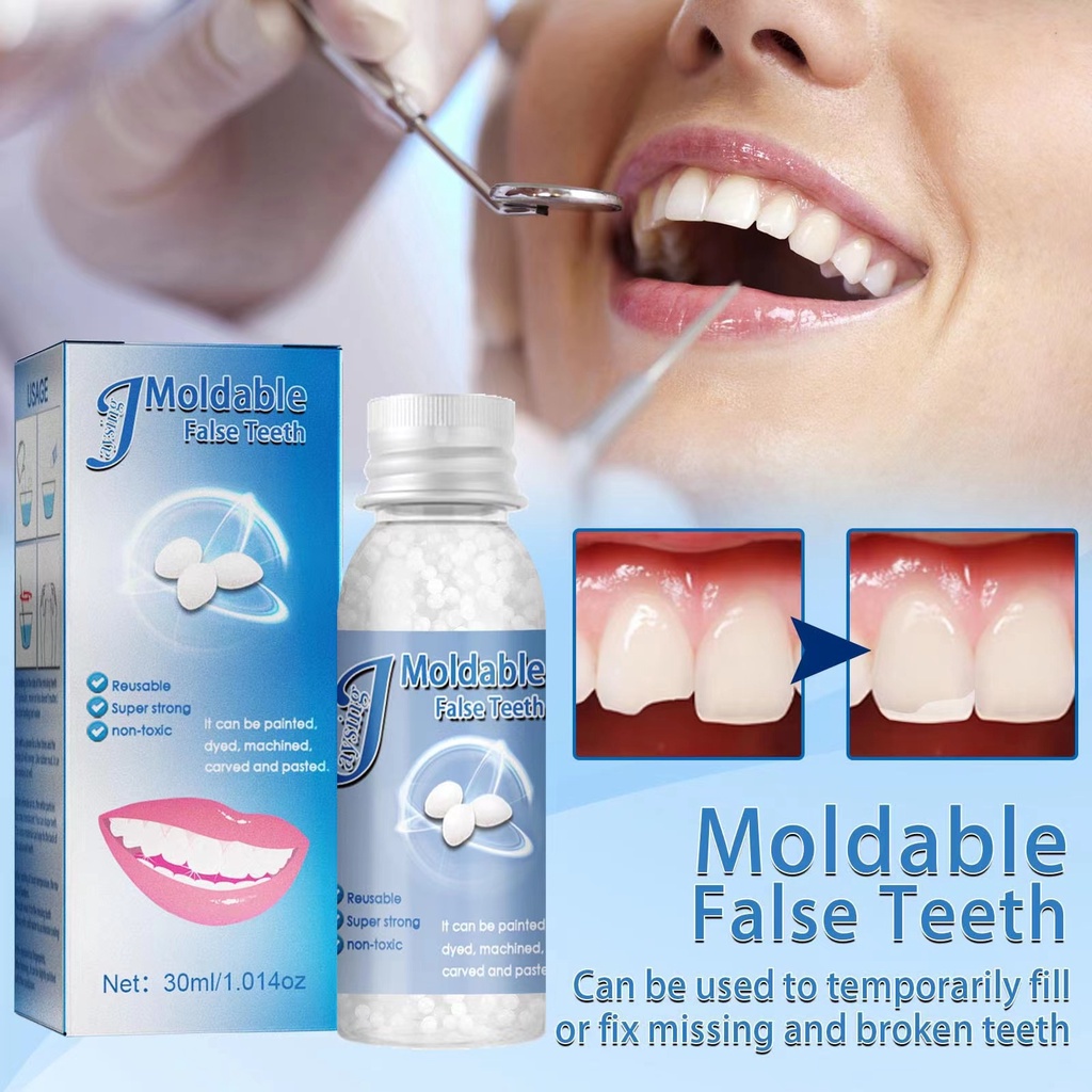 30ml Falseteeth Glue Tooth Replacement Material Gap Repair Resin