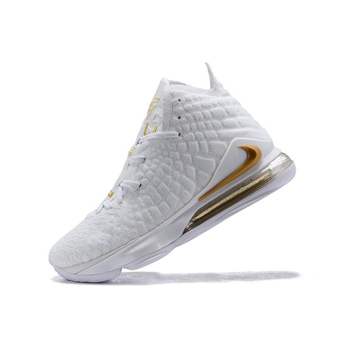 lebron 17 white and gold