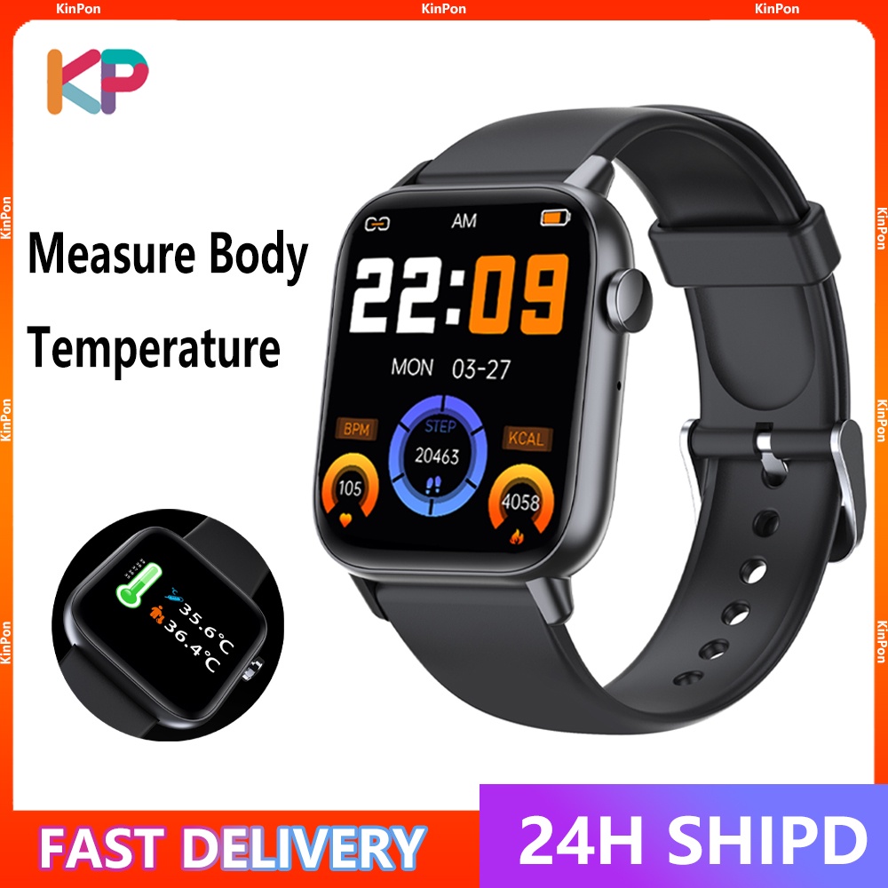 🔥 Original Smart Watch Waterproof Body Temperature Monitor Blood Pressure Oxygen Bluetooth Call IP67 Sport Smartwatch