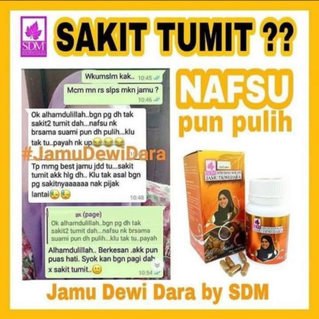 Jamu Dewi Dara By Seri Dewi Malam Shopee Malaysia