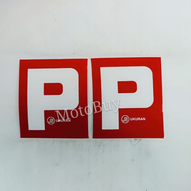 Motorcycle Sticker P Jpj Ukuran