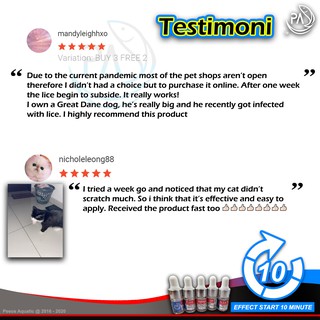 PA Flea Terminator ( Ready Stok ) spot on kill flea tick 