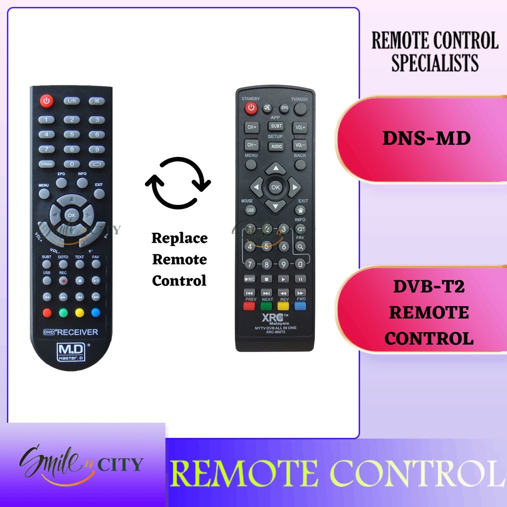 DNS-MD DVB-T2 REPLACMENT REMOTE CONTROL | Shopee Malaysia