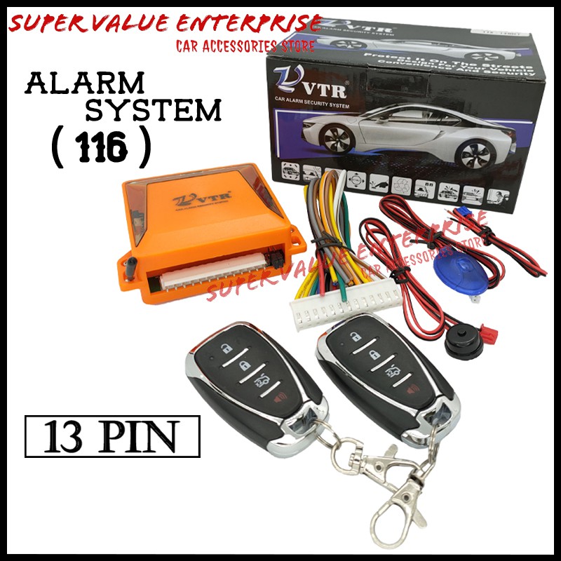VTR 13Pin Car Alarm System Vehicle Security System Auto Security 116 Shopee Malaysia