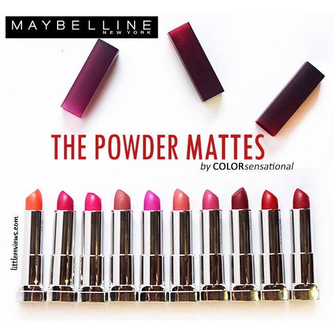 Original MAYBELLINE The Powder Matte by Color Sensational Lipstick Part I | Shopee Malaysia
