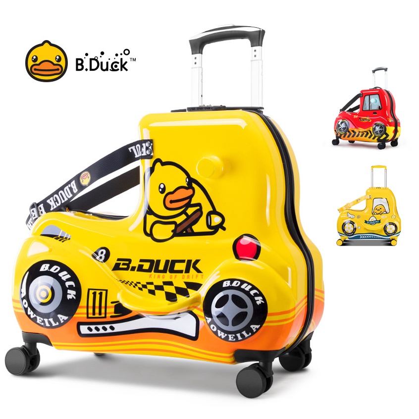 Original B.Duck 24 inch Little yellow duck Luggage children's car