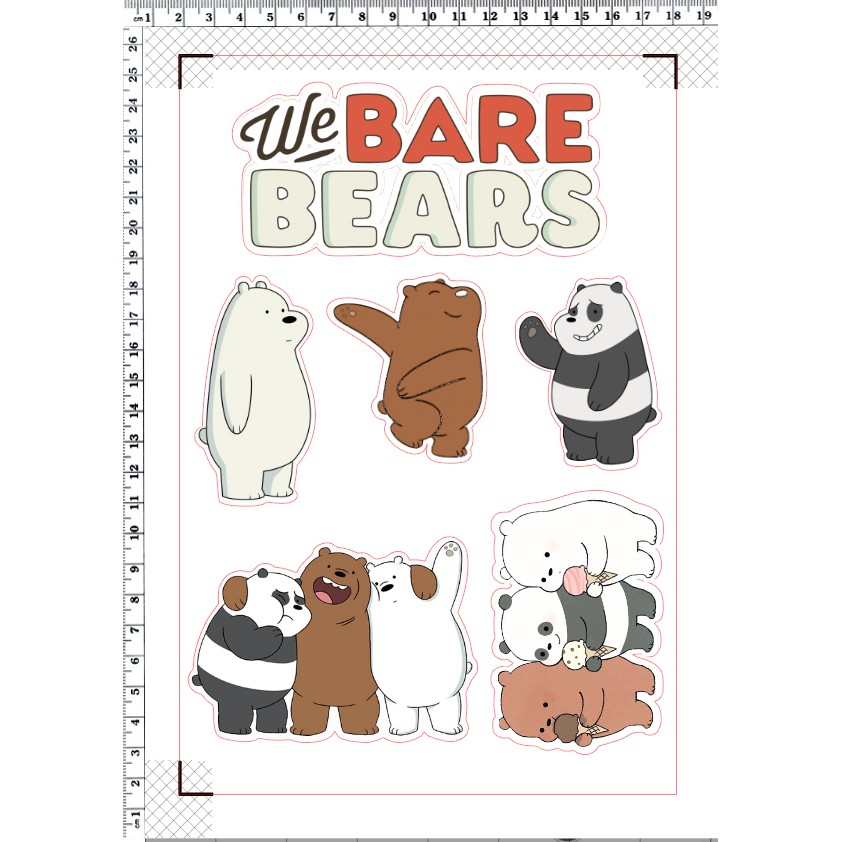 We Bare Bears Merchandise Malaysia / 36pcs/lot We Bare Bears