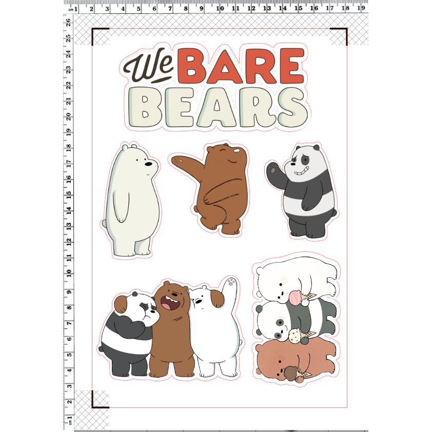 We Bare bears Cake Topper 001 | Shopee Malaysia