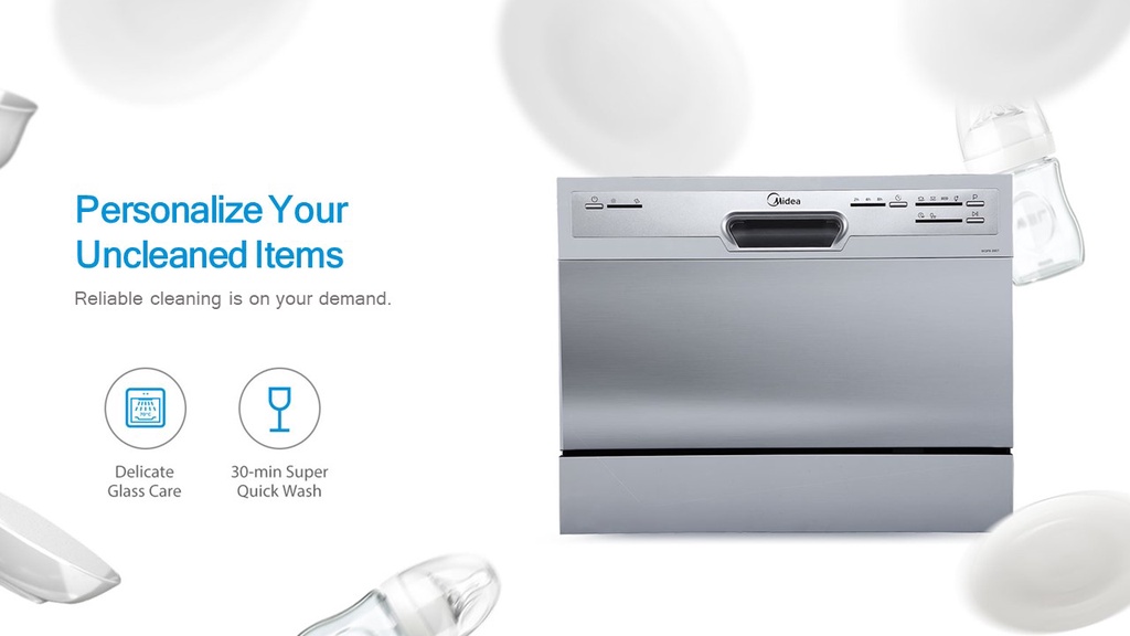 Midea Tabletop Dishwasher WQP63607 Shopee Malaysia