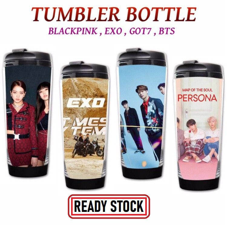  Ready Stock Tumbler Bottle BTS GOT7 BLACKPINK AND EXO  