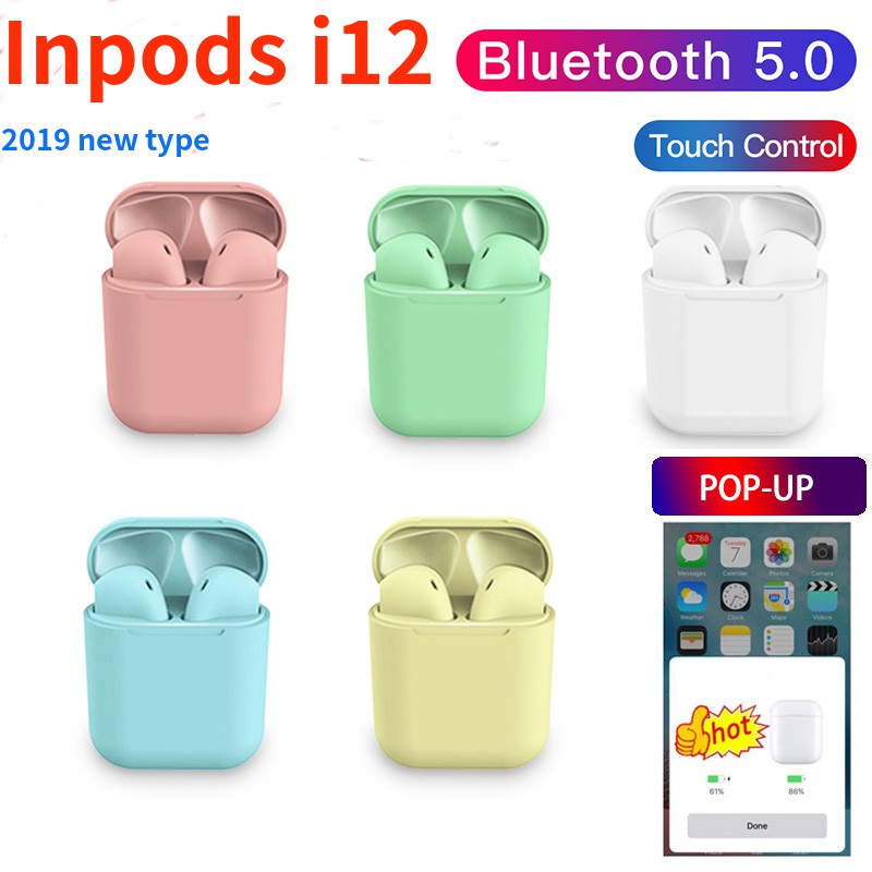 i12 inpods bluetooth wireless headset