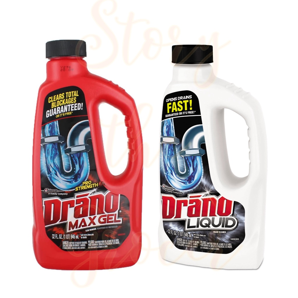 Drano Clog Remover 946ml [ Max Gel / Liquid ] Shopee Malaysia
