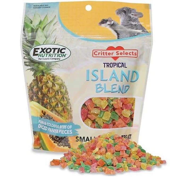 Sugar Glider Fruit Treats Exotic Island Blend 蜜袋鼯水果干 Makanan Sugar Glider Sugar Glider Snack