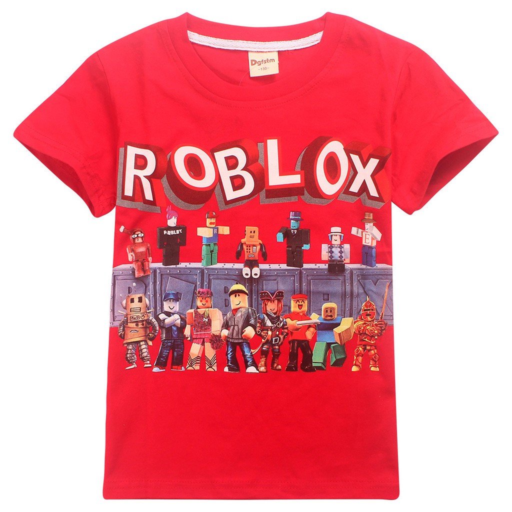 2019 Kids Boys T Shirts 3d Roblox Cartoon T Shirt Family Games Tops Tees For Boys Girls 100 Cotton Made Shopee Malaysia - roblox t shirts aesthetic roblox 3d