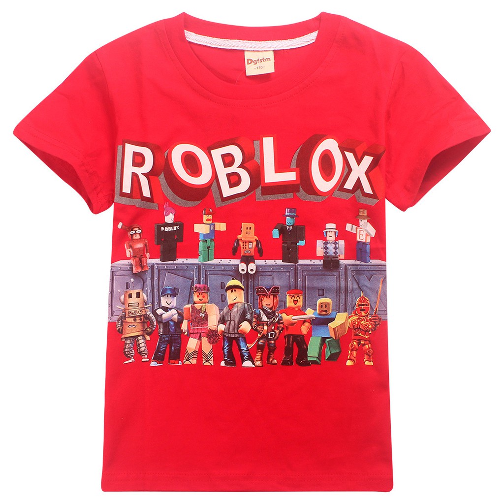 2019 Kids Boys T Shirts 3d Roblox Cartoon T Shirt Family Games Tops Tees For Boys Girls 100 Cotton Made Shopee Malaysia - roblox printed cotton t shirts in 2019 boys t shirts