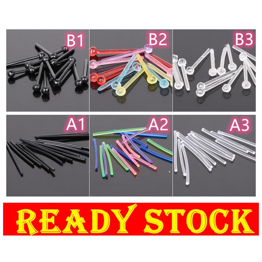 10 PACK / 1 SET / 1 pack EAR STICK Simple ear stick tindik telinga