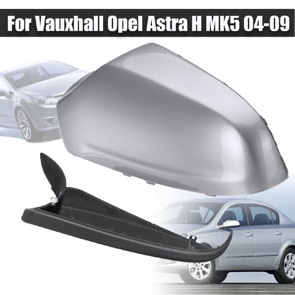 vauxhall astra wing mirror cover silver