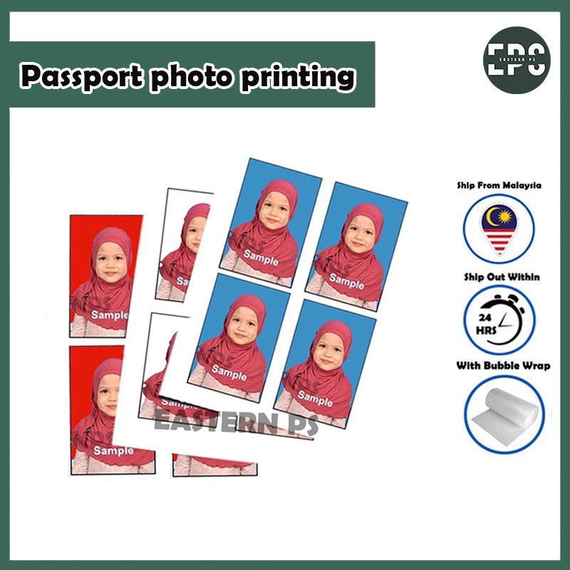 Ukuran Passport /Gambar Passport / Passport photo printing/ID Photo  Printing (Online) Dari telefon | Shopee Malaysia