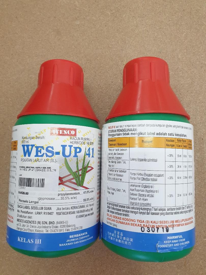 Wesco Wes Up 41 Racun Rumpai Herbicide Racun Rumput 500ml Shopee