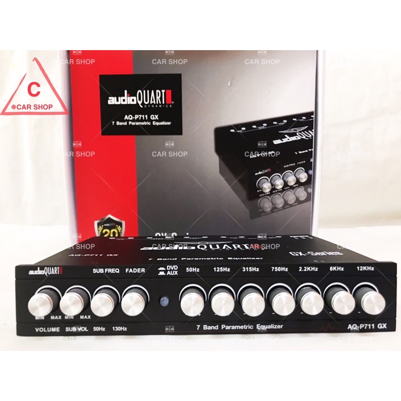 Audio Quart AQP711 GX series Pre Amp 7 Band Parametric Equalizer wira