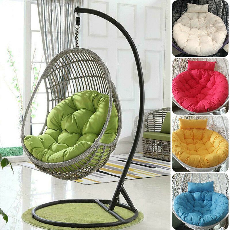 Hanging Chair Swing Cushion Chair Basket Seat Egg Chair Thicken Soft Mat Pad Cover Rattan Nest Mat Household Cradle Chair Cushion Home Shopee Malaysia - red egg chair roblox