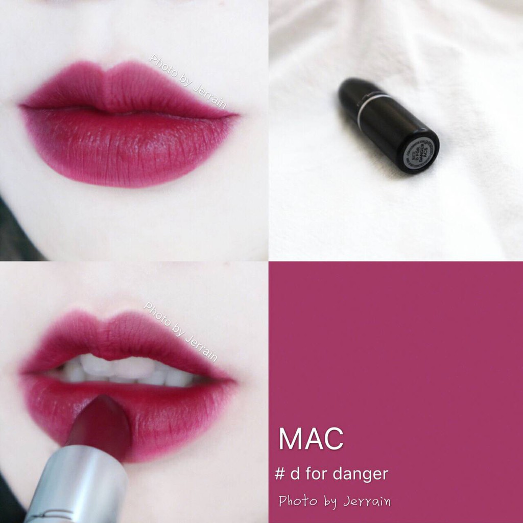 Mac Bullet Lipstick Lipstick D For Danger Plum Color Yellow Skin First Choice White Lipstick Authentic Attached Tote Ba Shopee Malaysia