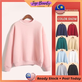 Gifts for Women，Womens Fashion Loose Solid Color Long Sleeve Hoodie Blouses 