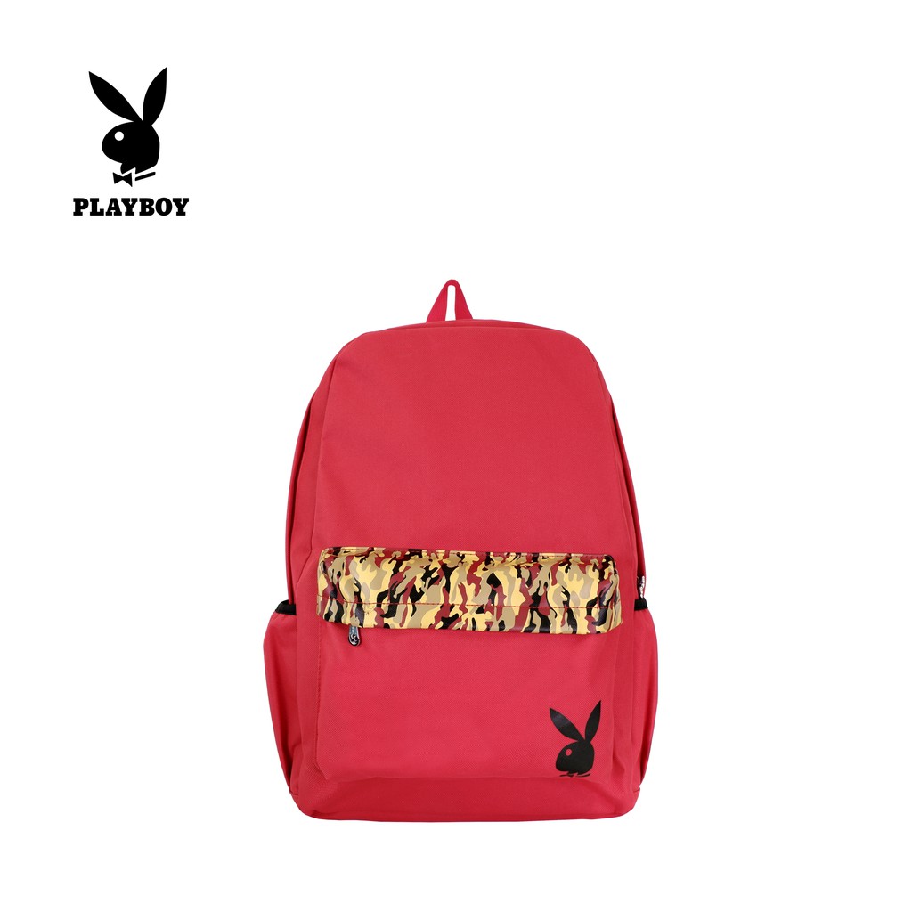 PLAYBOY Army Print Backpack PB 1112 Multi Color Shopee Malaysia