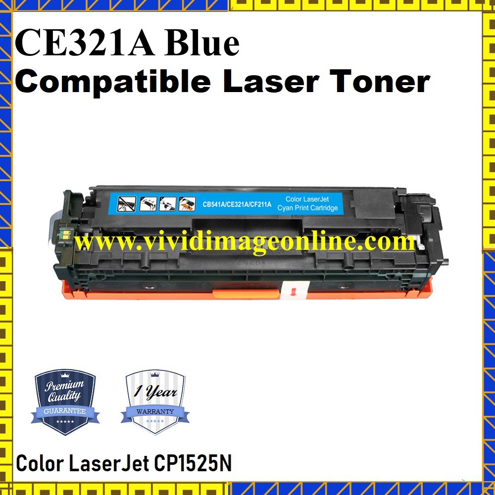 Compatible Ce321a Ce321 321a 321 Colour Toner For Hp Color Laserjet Cp1525n Shopee Malaysia