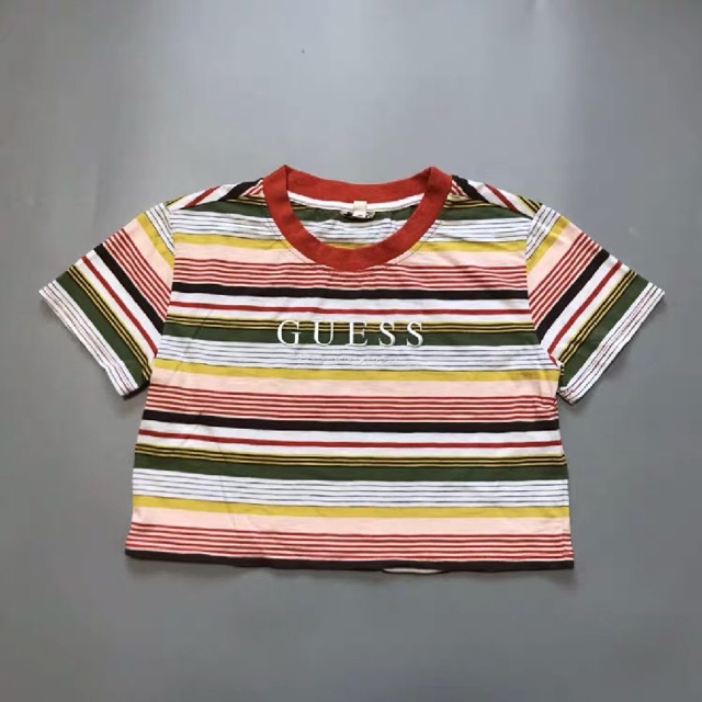 striped guess shirt womens