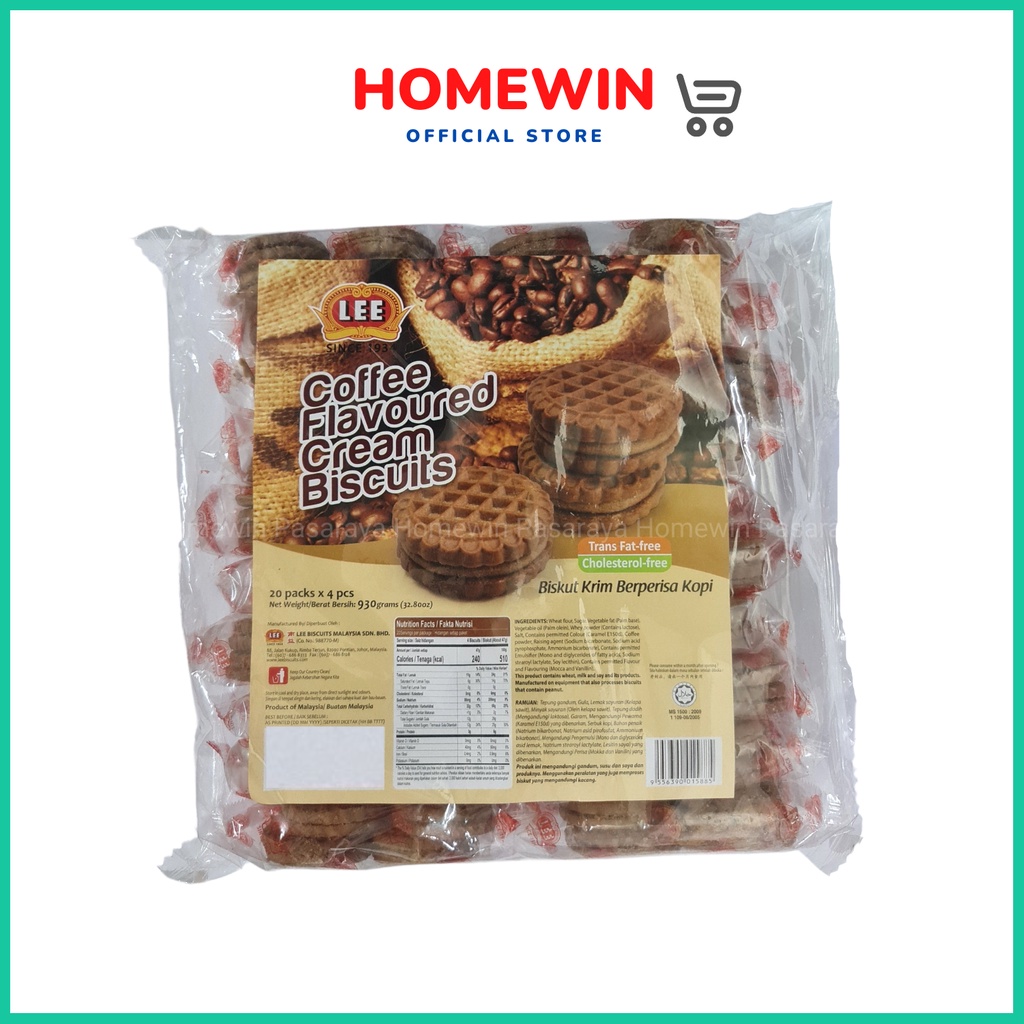 Lee Biscuits Coffee Cream Biscuits (46.5g x 20 Packs) Shopee Malaysia