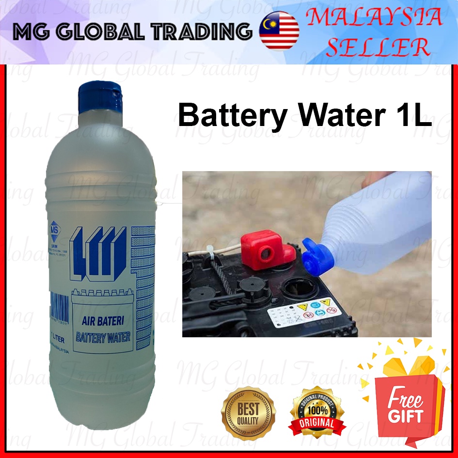 Deionised Battery Water (1L)Suitable for leadacid battery for car/ Air