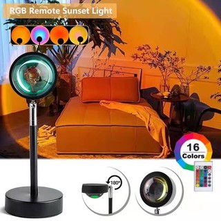 READY! 16 Color Sunset Lamp With Remote Control! USB Remote Control RGB