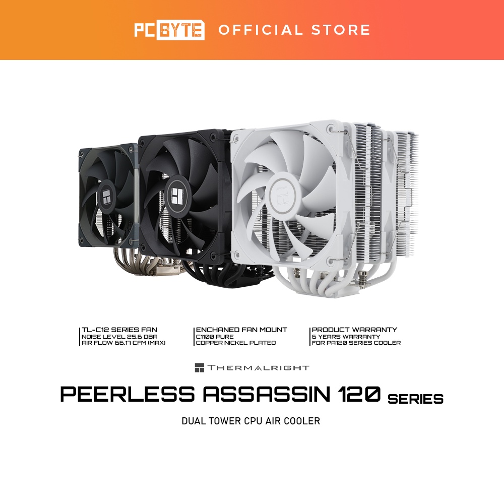 Thermalright Peerless Assassin 120 Dual Tower CPU Air Cooler - (PA120 ...