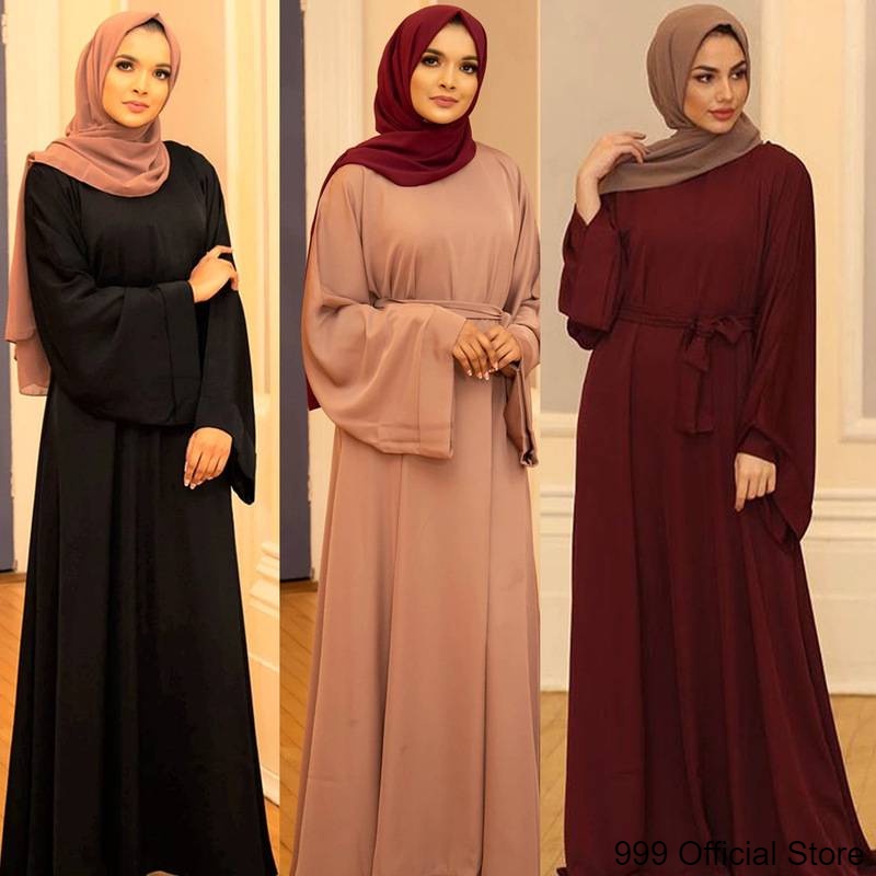 3XL XXL Abaya Nida Nidha Pakaian Jubah Muslimah Labuh Moden Saiz Besar Lengan Panjang Wanita Set Baju One Piece Cantum Perempuan Oversize Loose Plus Size For Women Lady Big Casual Long Dress Elegant Modern Gamis Cantik Murah Viral Dubai Black Hitam Arab