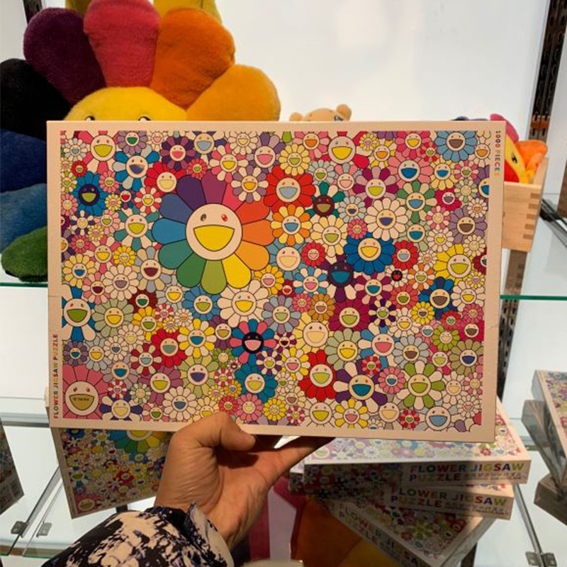 Details about   1000PCS Murakami Takashi Sunflower Flower Jigsaw Puzzle Exhibition KidToy Gift 