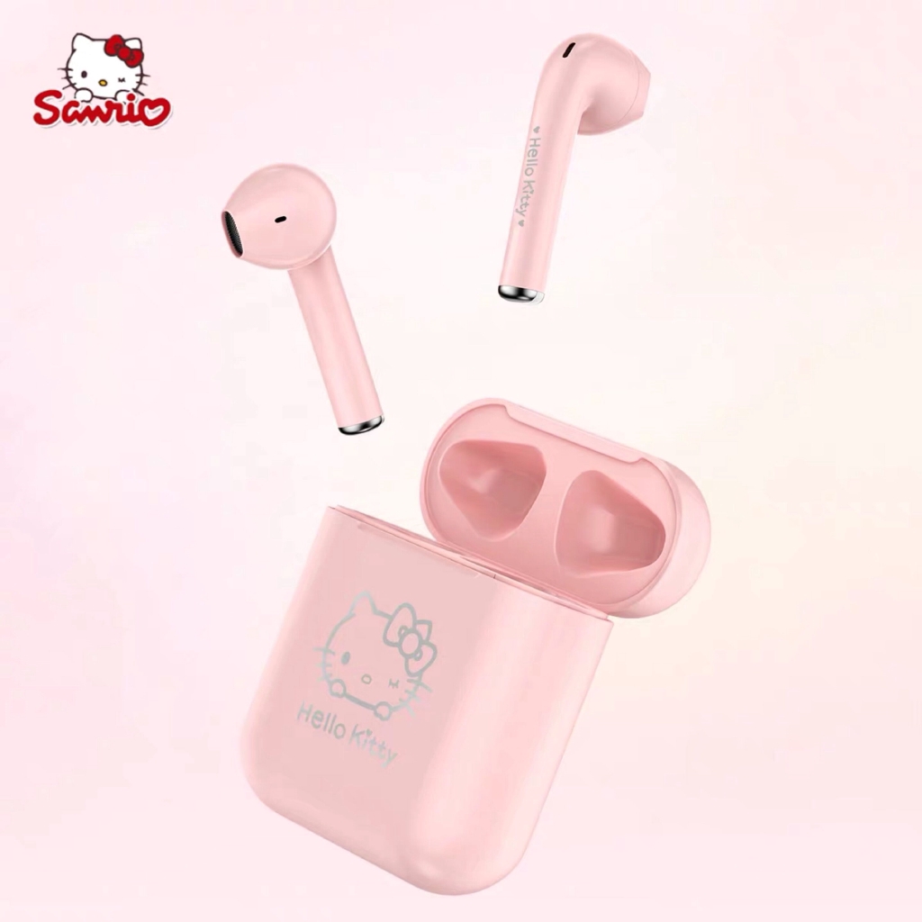 100 AUTHENTIC Hello kitty wireless bluetooth earbuds portable earphone