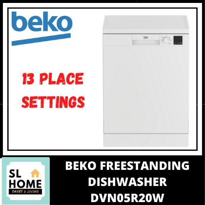 {KL & Selangor Only}BEKO DVN05R20W FREESTANDING DISHWASHER WITH 13 PLACE SETTING,FULL SIZE