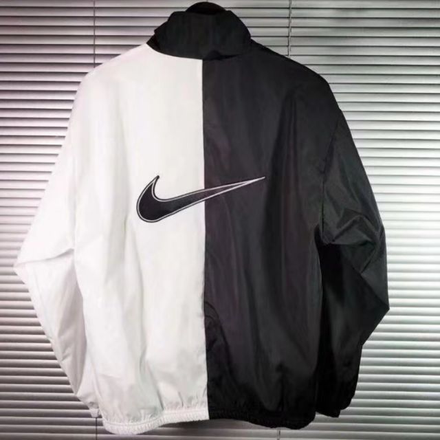 nike big swoosh jacket white